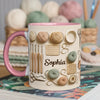 Personalisierte Tasse Mit Akzent – Personalisierte Geburtstagsgeschenke Für Beste Freundinnen, Schwestern, Familie Und Dich Selbst – Häkeln ist meine Therapie