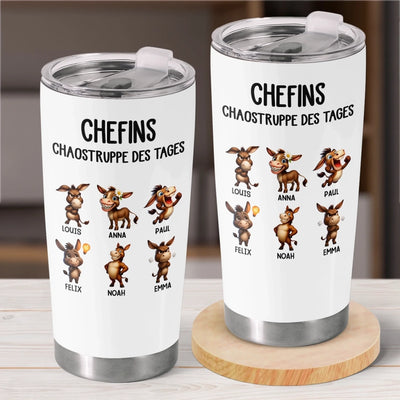 Personalisiertes Becher – Personalisierte Geburtstagsgeschenke für Kollegen, beste Arbeitsfreunde – Chefs Chaostruppe Des Tages