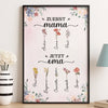 Personalisiertes Scrabble Vertikal Poster – Personalisierte Geburtstagsgeschenke für Mama, Oma – Der Schönste Titelwechsel Der Welt