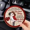 Personalisierte Sonnenblende Clip Fürs Auto – Personalisierte Hochzeitsgeschenke zum Jahrestag für Ehemann und Ehefrau, Ihn und Sie – Ich Liebe Dich