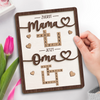 Personalisierte Zweilagige Holzplakette Im Scrabble-stil – Individuelle Geburtstagsgeschenke Für Mama Und Oma – Mit Liebe Für Dich Gefertigt