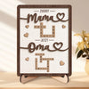 Personalisierte Zweilagige Holzplakette Im Scrabble-stil – Individuelle Geburtstagsgeschenke Für Mama Und Oma – Mit Liebe Für Dich Gefertigt