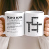 Benutzerdefinierte Tasse – Personalisierte Geburtstagsgeschenke für Kollegen, beste Arbeitsfreunde – Danke Für Alles, Was Ihr Tut