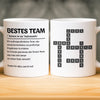 Benutzerdefinierte Tasse – Personalisierte Geburtstagsgeschenke für Kollegen, beste Arbeitsfreunde – Danke Für Alles, Was Ihr Tut