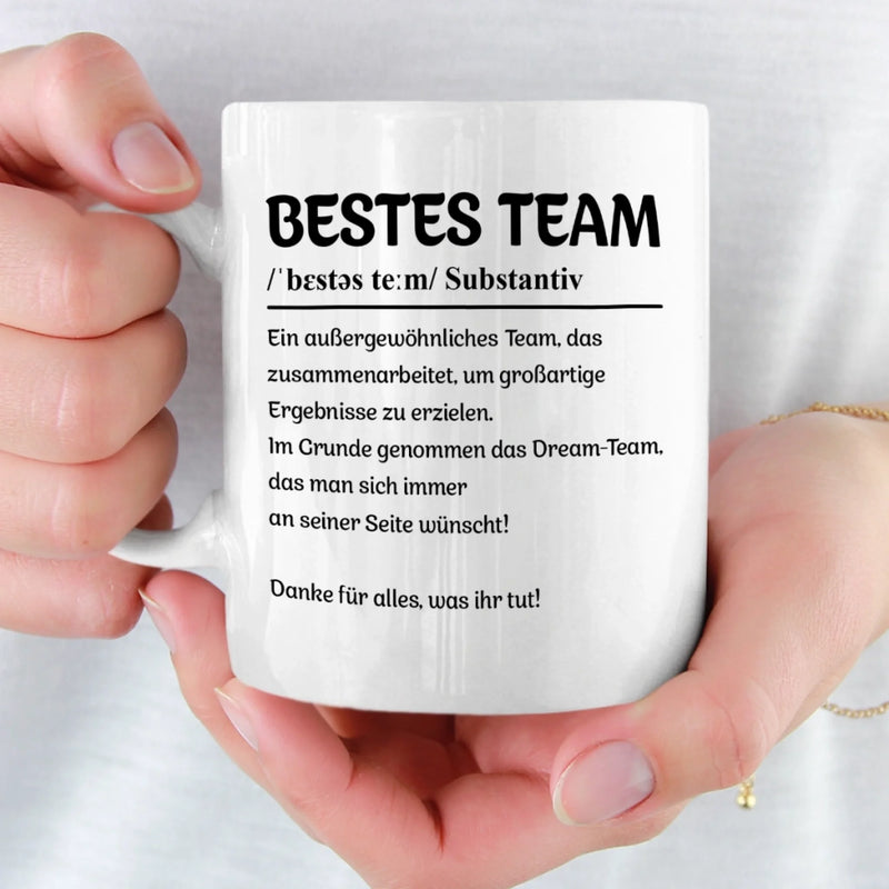 Benutzerdefinierte Tasse – Personalisierte Geburtstagsgeschenke für Kollegen, beste Arbeitsfreunde – Danke Für Alles, Was Ihr Tut