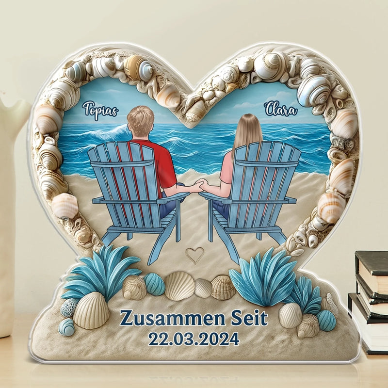 Personalisierte Acrylplakette – Jubiläums- Und Hochzeitsgeschenk Für Ehemann Und Ehefrau, Ihn Und Sie – Ich Liebe Dich Mehr