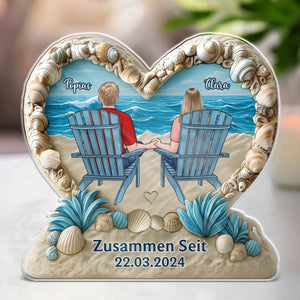 Personalisierte Acrylplakette – Jubiläums- Und Hochzeitsgeschenk Für Ehemann Und Ehefrau, Ihn Und Sie – Ich Liebe Dich Mehr