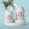 Personalisierte Blumenvase – Geschenk für Mama, Oma – Liebe wächst am besten in Omas Garten