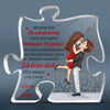 Personalisierte Acryl-Puzzle-Plakette – Geschenk zum Hochzeitstag für Ehemann und Ehefrau, Ihn und Sie – Ich liebe dich für immer und ewig