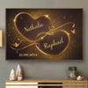 Personalisiertes Horizontales Poster – Personalisierte Hochzeitsgeschenke zum Jahrestag für Ehemann und Ehefrau, Ihn und Sie – Für immer dein