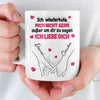 3D-Druck-Effekt – Benutzerdefinierte Tasse – Personalisierte Hochzeitsgeschenke zum Jahrestag für Ehemann und Ehefrau, Ihn und Sie – Ich Sage Dir Immer Wieder Ich Liebe Dich