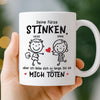 Benutzerdefinierte Tasse – Personalisierte Hochzeitsgeschenke zum Jahrestag für Ehemann und Ehefrau, Ihn und Sie – Aber Ich Liebe Dich Trotzdem