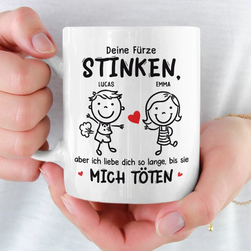 Benutzerdefinierte Tasse – Personalisierte Hochzeitsgeschenke zum Jahrestag für Ehemann und Ehefrau, Ihn und Sie – Aber Ich Liebe Dich Trotzdem