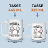 Benutzerdefinierte Tasse – Personalisierte Hochzeitsgeschenke zum Jahrestag für Ehemann und Ehefrau, Ihn und Sie – Aber Ich Liebe Dich Trotzdem