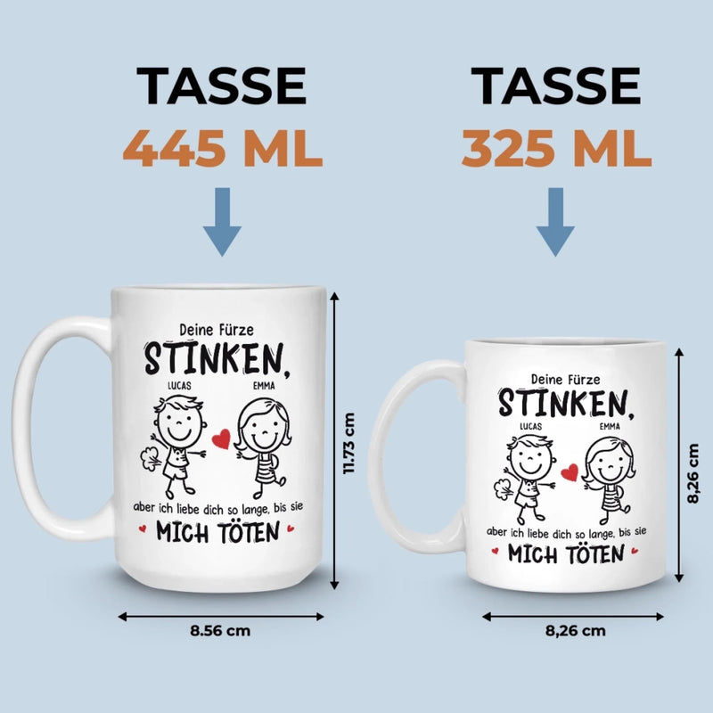 Benutzerdefinierte Tasse – Personalisierte Hochzeitsgeschenke zum Jahrestag für Ehemann und Ehefrau, Ihn und Sie – Aber Ich Liebe Dich Trotzdem