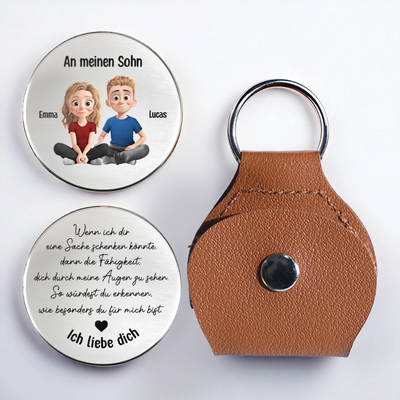 Personalisierter Taschenknuddler – Individuelle Geburtstagsgeschenke Für Sohn, Tochter – Die Bindung, Die Wir Teilen, Verblasst Nie