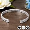 Edelstahlarmband Mit Individueller Gravur – Personalisiertes Erinnerungsgeschenk Zum Verlust Von Mama, Papa – Ich Bin Immer Bei Dir