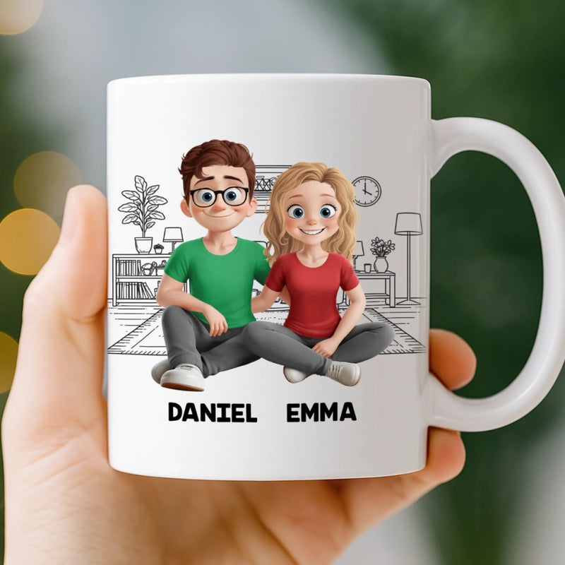Personalisierte Tasse – Geschenk für Paare, Ehemann und Ehefrau – Den Rest meines Lebens