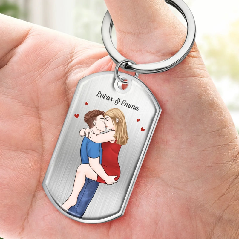 Personalisierte Schlüsselanhänger – Geschenk für Paare, Ehemann und Ehefrau – Du & Ich Wir Schaffen Das