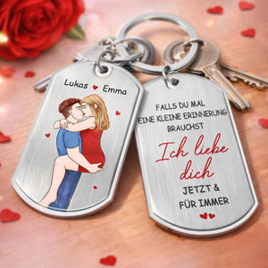 Personalisierte Schlüsselanhänger – Geschenk für Paare, Ehemann und Ehefrau – Ich Liebe Dich Jetzt & Für Immer