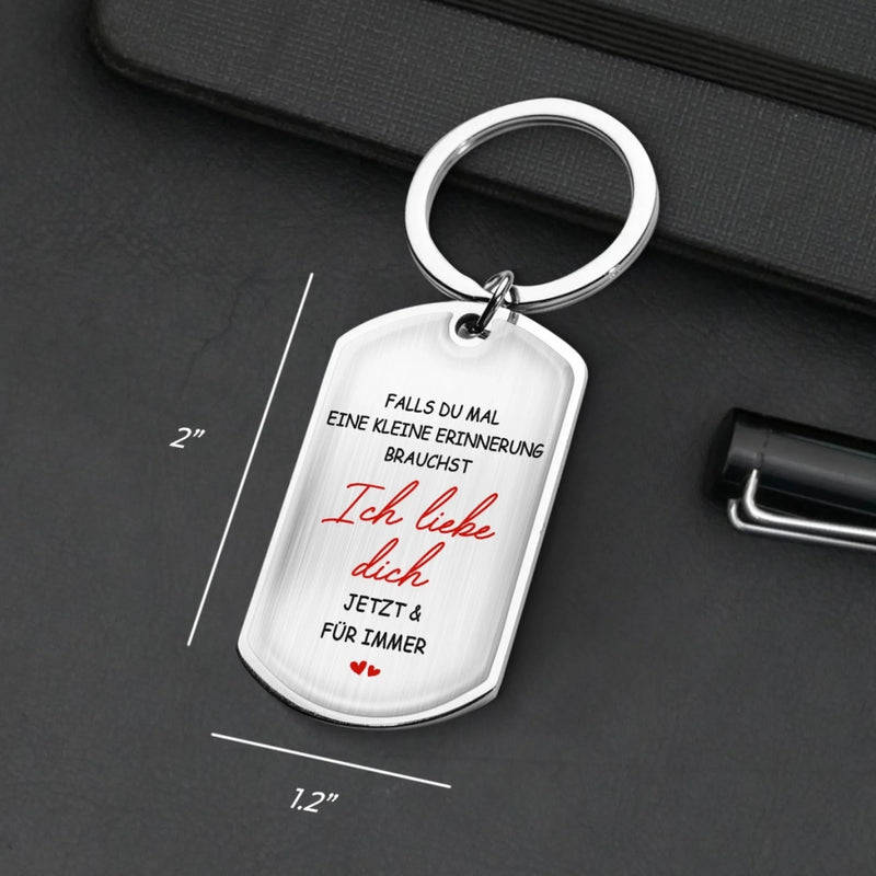 Personalisierte Schlüsselanhänger – Geschenk für Paare, Ehemann und Ehefrau – Ich Liebe Dich Jetzt & Für Immer