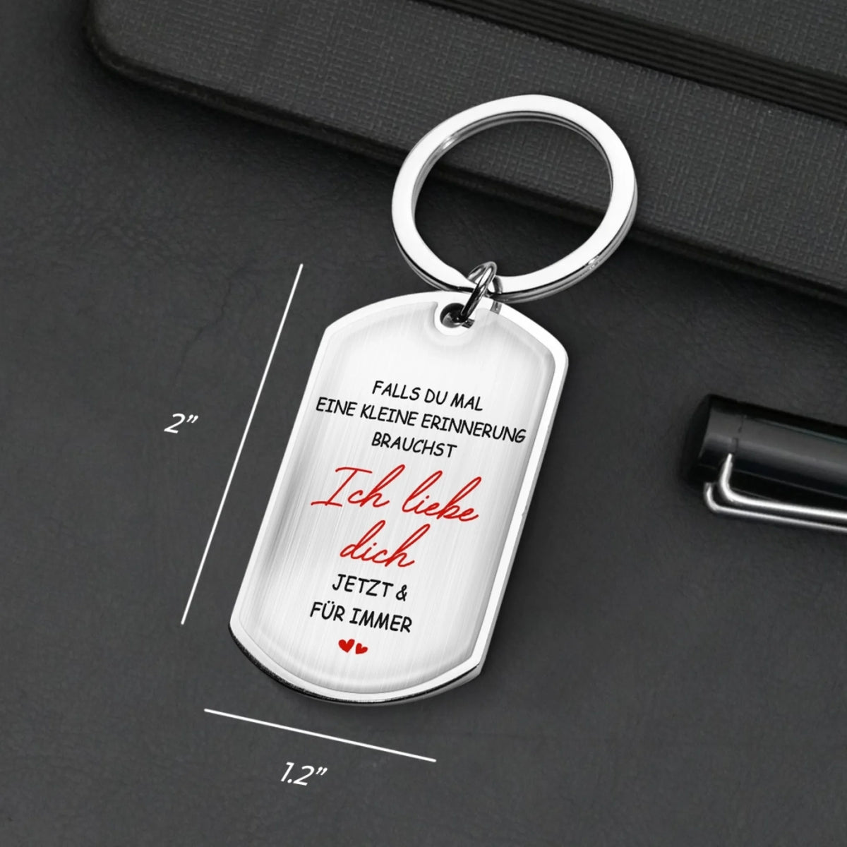 Personalisierte Schlüsselanhänger – Geschenk für Paare, Ehemann und Ehefrau – Ich Liebe Dich Jetzt & Für Immer