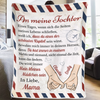 Personalisierte Decke - Geschenk für Enkelin – Du bist immer in meinem