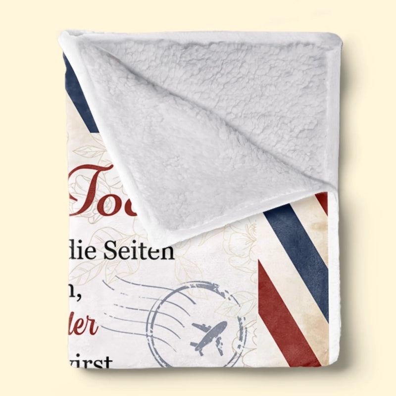 Personalisierte Decke - Geschenk für Enkelin – Du bist immer in meinem