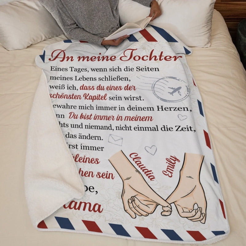 Personalisierte Decke - Geschenk für Enkelin – Du bist immer in meinem