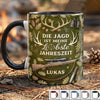 Personalisierte Tasse Mit Akzent – Geschenk für Enkelin Jäger – Die Jagd Ist Meine Liebste Jahreszeit