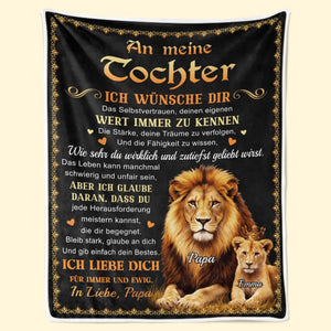 Personalisierte Decke - Geschenke für Kinder –   Ich wünsche dir das Selbstvertrauen