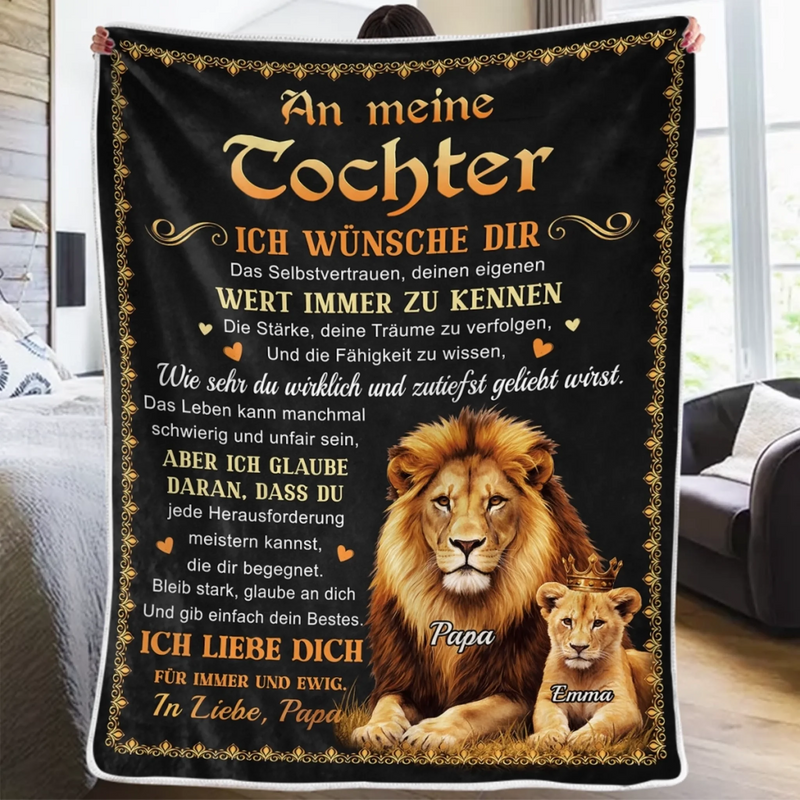Personalisierte Decke - Geschenke für Kinder –   Ich wünsche dir das Selbstvertrauen
