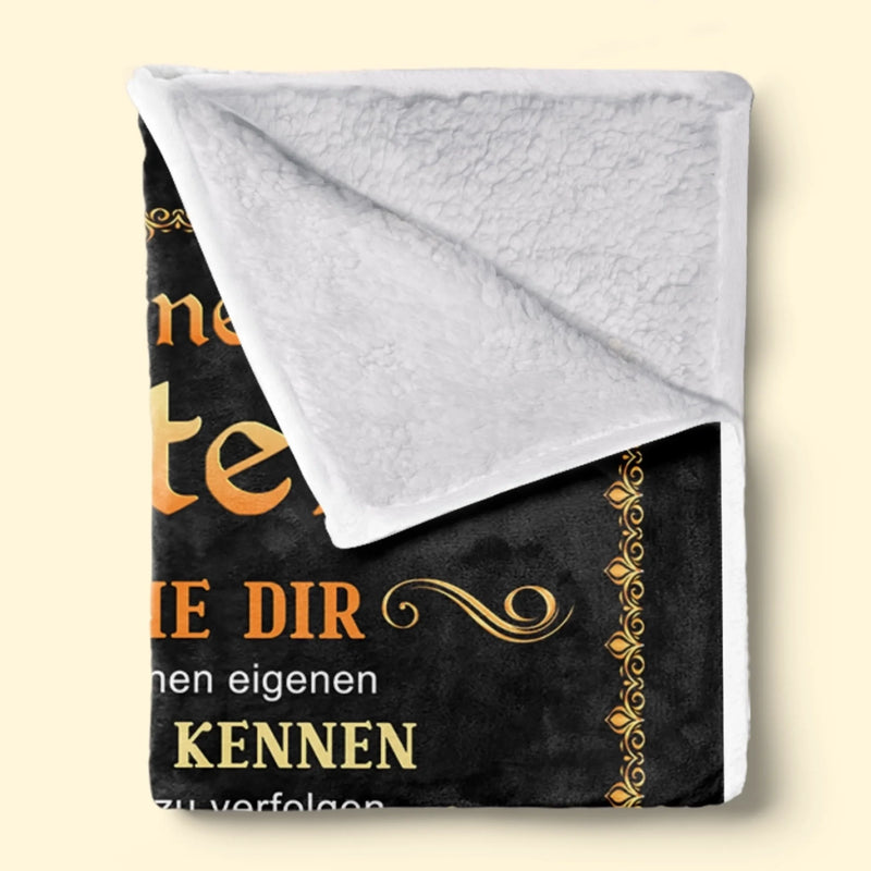 Personalisierte Decke - Geschenke für Kinder –   Ich wünsche dir das Selbstvertrauen