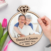 Personalisierte zweilagige Holzplakette – Geschenk für Paar – Für immer zusammen