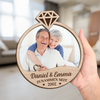 Personalisierte zweilagige Holzplakette – Geschenk für Paar – Für immer zusammen