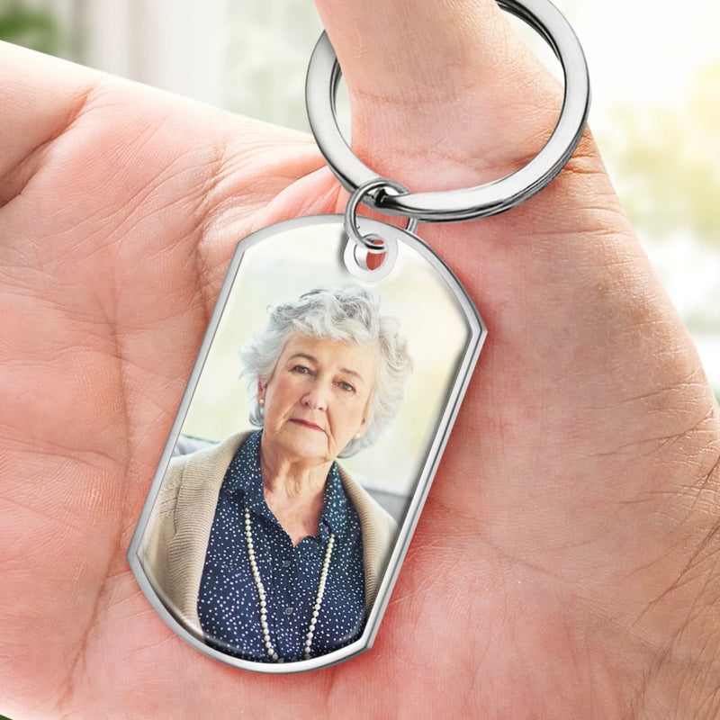 Personalisierter Schlüsselanhänger mit Foto – Gedenken an Verstorbene – Mein Herz Sucht Noch Immer Nach Dir