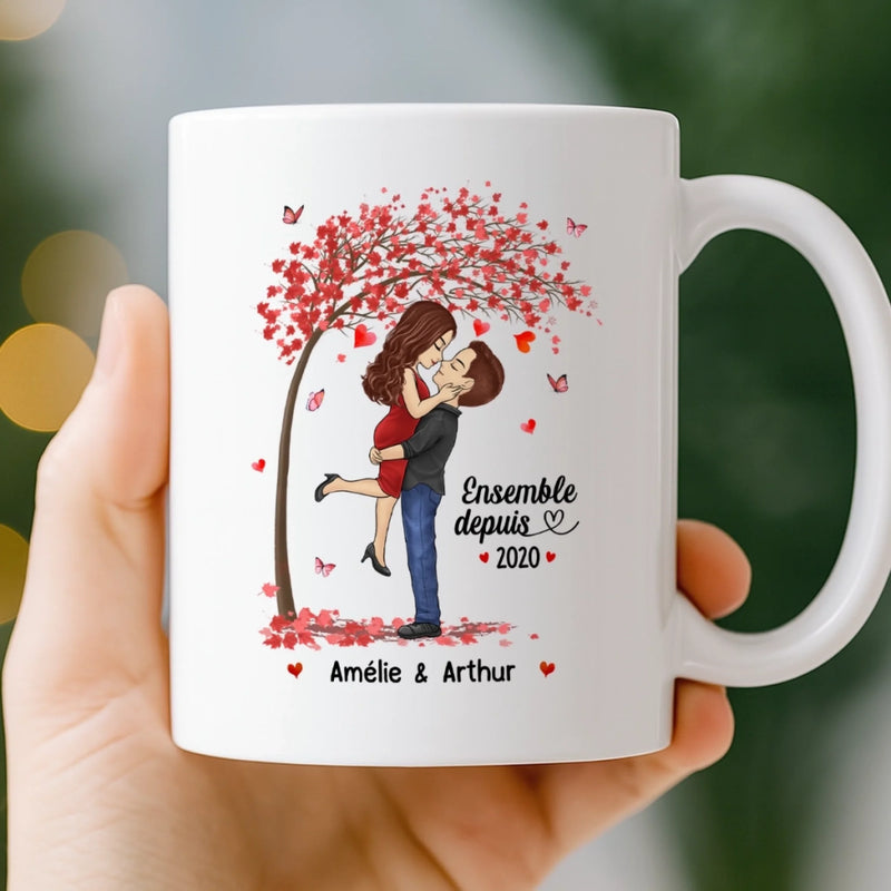 Mug Personnalisé – Cadeaux D’Anniversaire De Mariage Pour Mari Et Femme, Pour Lui Et Pour Elle – Tu Es Ma Moitié