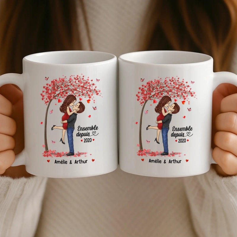 Mug Personnalisé – Cadeaux D’Anniversaire De Mariage Pour Mari Et Femme, Pour Lui Et Pour Elle – Tu Es Ma Moitié