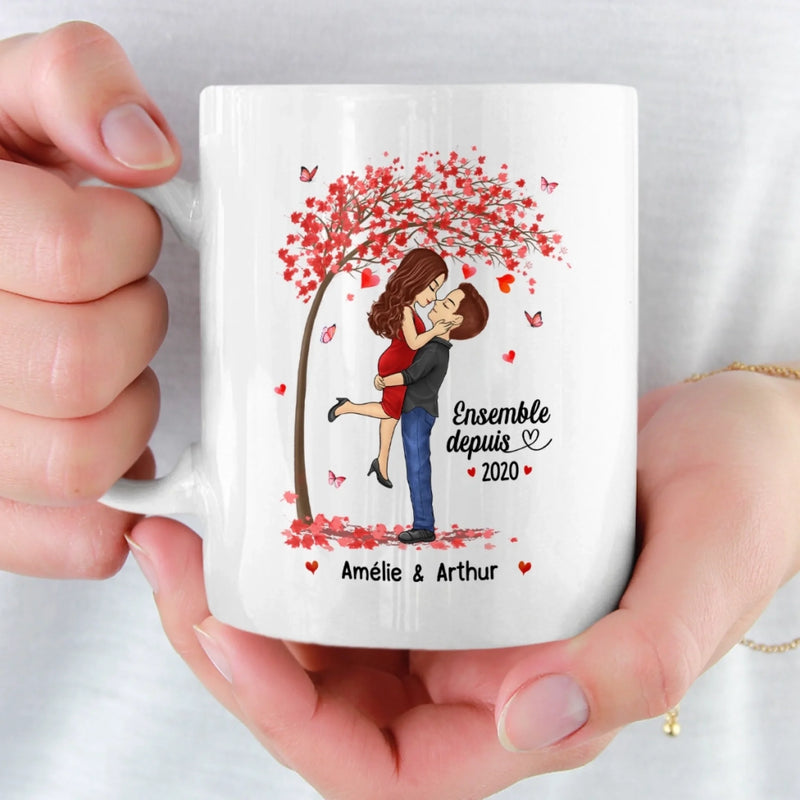 Mug Personnalisé – Cadeaux D’Anniversaire De Mariage Pour Mari Et Femme, Pour Lui Et Pour Elle – Tu Es Ma Moitié