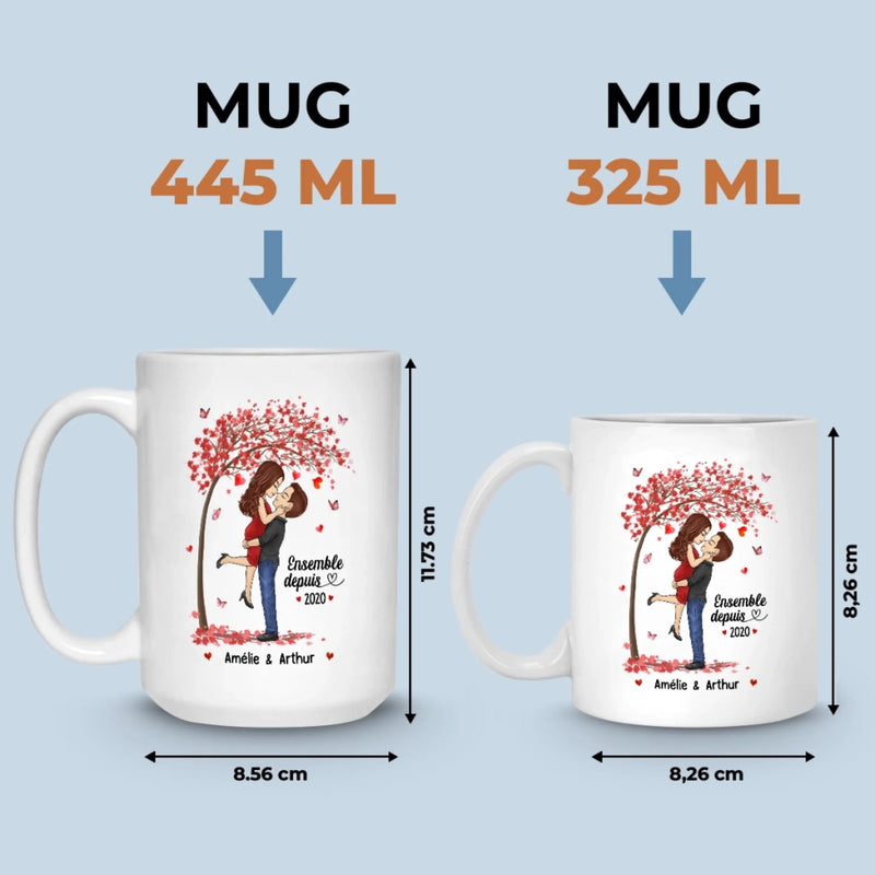 Mug Personnalisé – Cadeaux D’Anniversaire De Mariage Pour Mari Et Femme, Pour Lui Et Pour Elle – Tu Es Ma Moitié