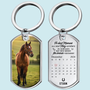 Personalisierter Schlüsselanhänger mit Foto – Tiergedenkgeschenk für Haustierbesitzer – Verbundenheit in der Liebe