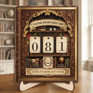 Personalisiertes Holz-Tracker-Schild - Geschenke für Buchliebhaber - Nur noch ein Kapitel