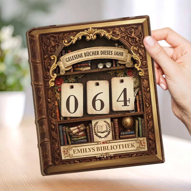 Personalisiertes Holz-Tracker-Schild - Geschenke für Buchliebhaber - Nur noch ein Kapitel