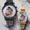 Personalisierte Unisex-Uhr mit Foto – Geschenk für Paar – Ich liebe Dich