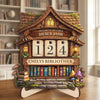 Personalisiertes Holz-Tracker-Schild – Geschenke für Buchliebhaber – Meine Lesebibliothek in Zahlen