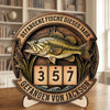 Personalisiertes Holz-Tracker-Schild – Geschenke für Angler – Fang des Jahres