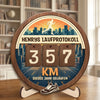 Personalisiertes Holz-Tracker-Schild – Geschenke für Laufbegeisterter – Mein persönlicher Laufrekord