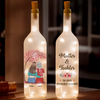 Personalisierte Flaschenlampe – Muttertagsgeschenk für Mama, Tochter – In Liebe Verbunden