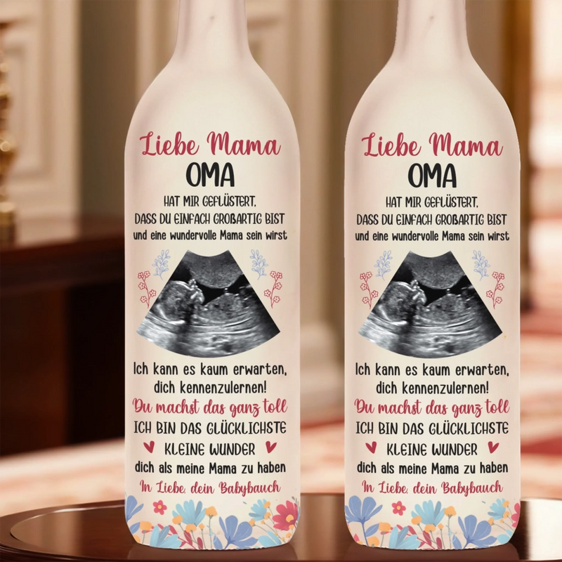 Personalisierte Flaschenlampe mit Foto – Muttertagsgeschenk für Mama – Für die stärksten Frauen in meinem Leben