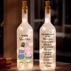 Personalisierte Flaschenlampe – Geschenk für Tochter – Du bist stark und klug